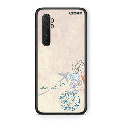 Xiaomi Mi Note 10 Lite Where Next Θήκη από τη Smartfits με σχέδιο στο πίσω μέρος και μαύρο περίβλημα | Smartphone case with colorful back and black bezels by Smartfits