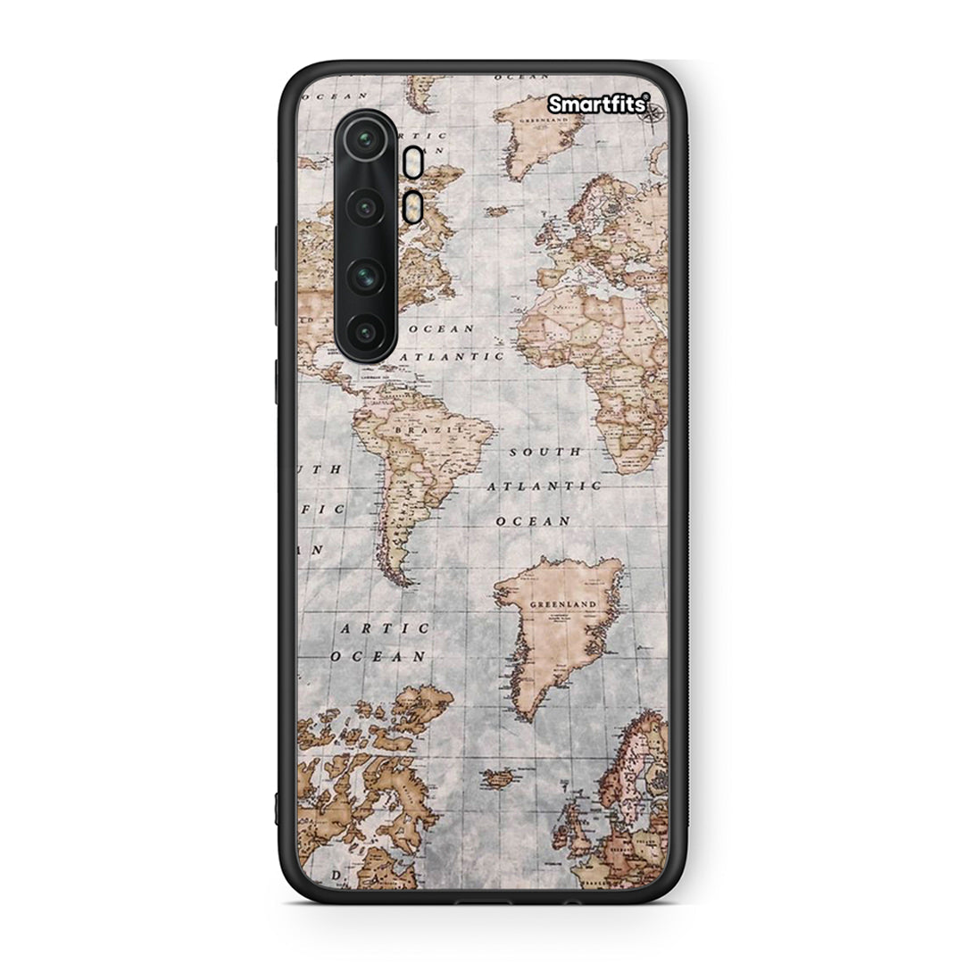 Xiaomi Mi 10 Ultra World Map Θήκη από τη Smartfits με σχέδιο στο πίσω μέρος και μαύρο περίβλημα | Smartphone case with colorful back and black bezels by Smartfits