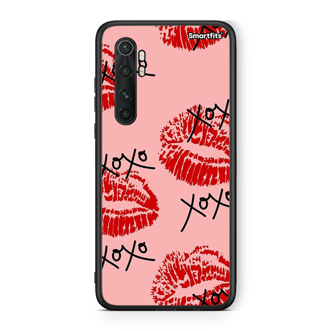 Xiaomi Mi Note 10 Lite XOXO Lips θήκη από τη Smartfits με σχέδιο στο πίσω μέρος και μαύρο περίβλημα | Smartphone case with colorful back and black bezels by Smartfits