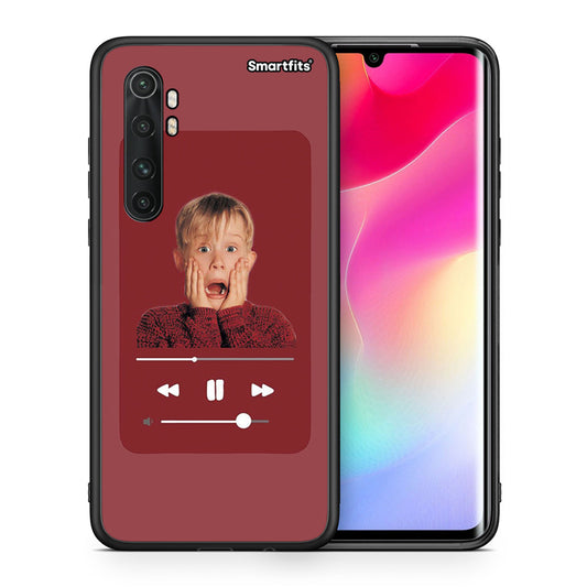 Θήκη Xiaomi Mi Note 10 Lite Xmas Alone Music από τη Smartfits με σχέδιο στο πίσω μέρος και μαύρο περίβλημα | Xiaomi Mi Note 10 Lite Xmas Alone Music case with colorful back and black bezels
