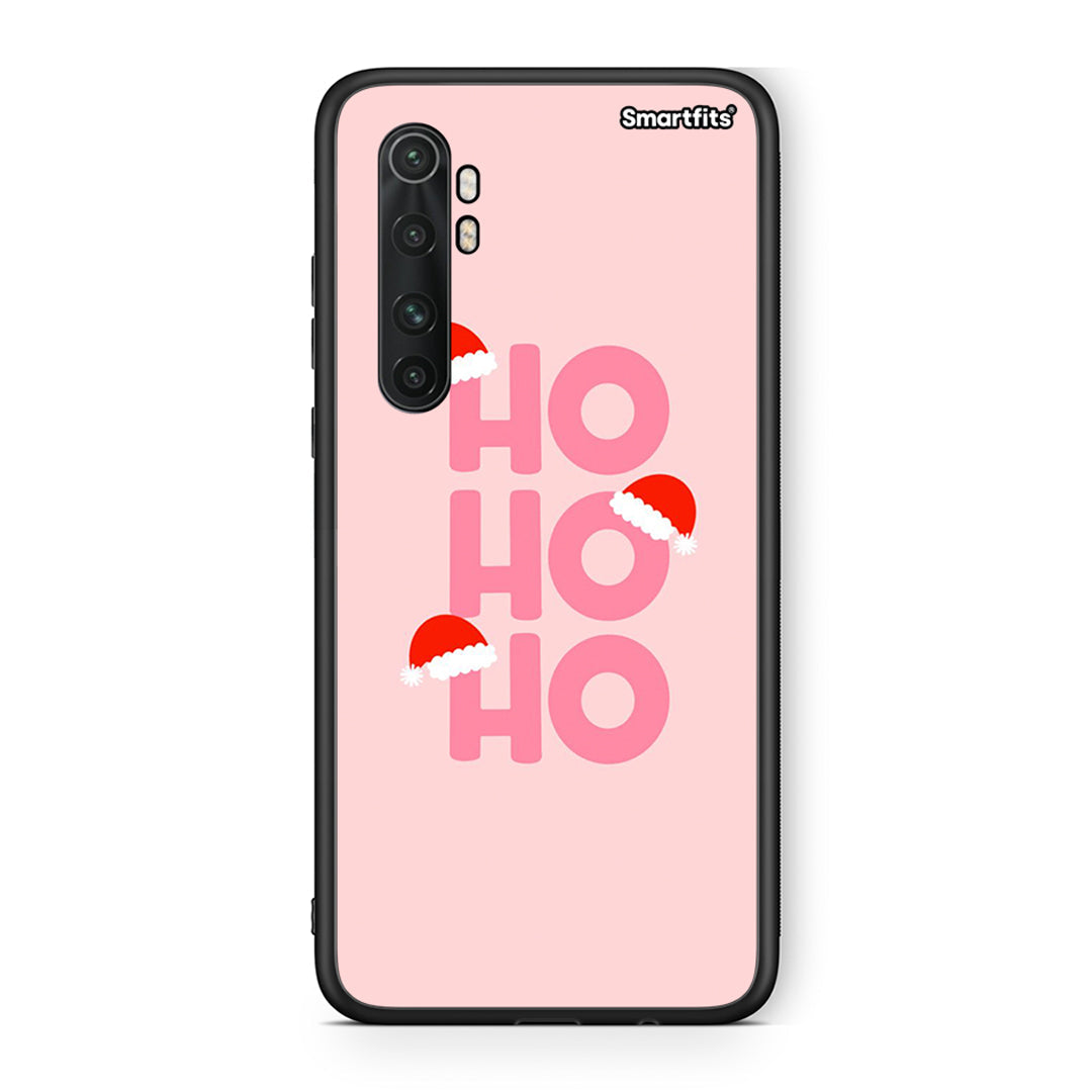 Xiaomi Mi Note 10 Lite Xmas Ho Ho Ho θήκη από τη Smartfits με σχέδιο στο πίσω μέρος και μαύρο περίβλημα | Smartphone case with colorful back and black bezels by Smartfits