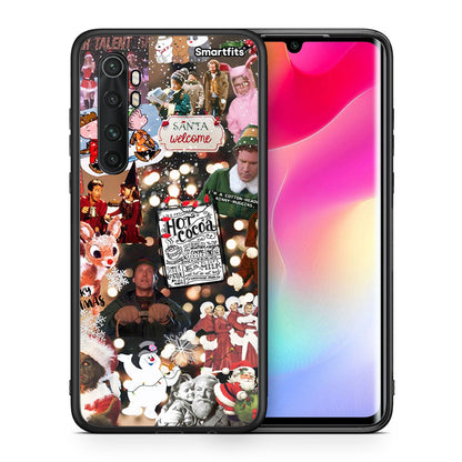 Θήκη Xiaomi Mi Note 10 Lite Xmas Movies από τη Smartfits με σχέδιο στο πίσω μέρος και μαύρο περίβλημα | Xiaomi Mi Note 10 Lite Xmas Movies case with colorful back and black bezels