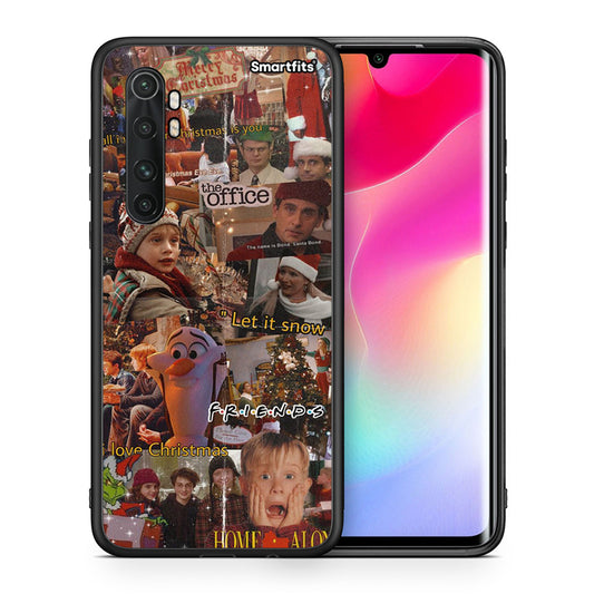 Θήκη Xiaomi Mi Note 10 Lite Xmas Wishes από τη Smartfits με σχέδιο στο πίσω μέρος και μαύρο περίβλημα | Xiaomi Mi Note 10 Lite Xmas Wishes case with colorful back and black bezels