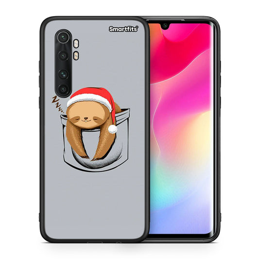 Θήκη Xiaomi Mi Note 10 Lite Xmas Zzzz από τη Smartfits με σχέδιο στο πίσω μέρος και μαύρο περίβλημα | Xiaomi Mi Note 10 Lite Xmas Zzzz case with colorful back and black bezels