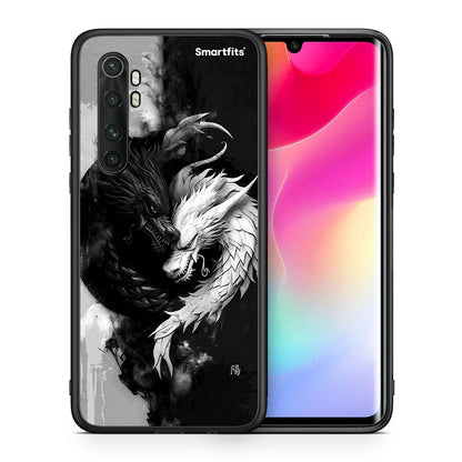 Θήκη Xiaomi Mi Note 10 Lite Yin Yang από τη Smartfits με σχέδιο στο πίσω μέρος και μαύρο περίβλημα | Xiaomi Mi Note 10 Lite Yin Yang case with colorful back and black bezels