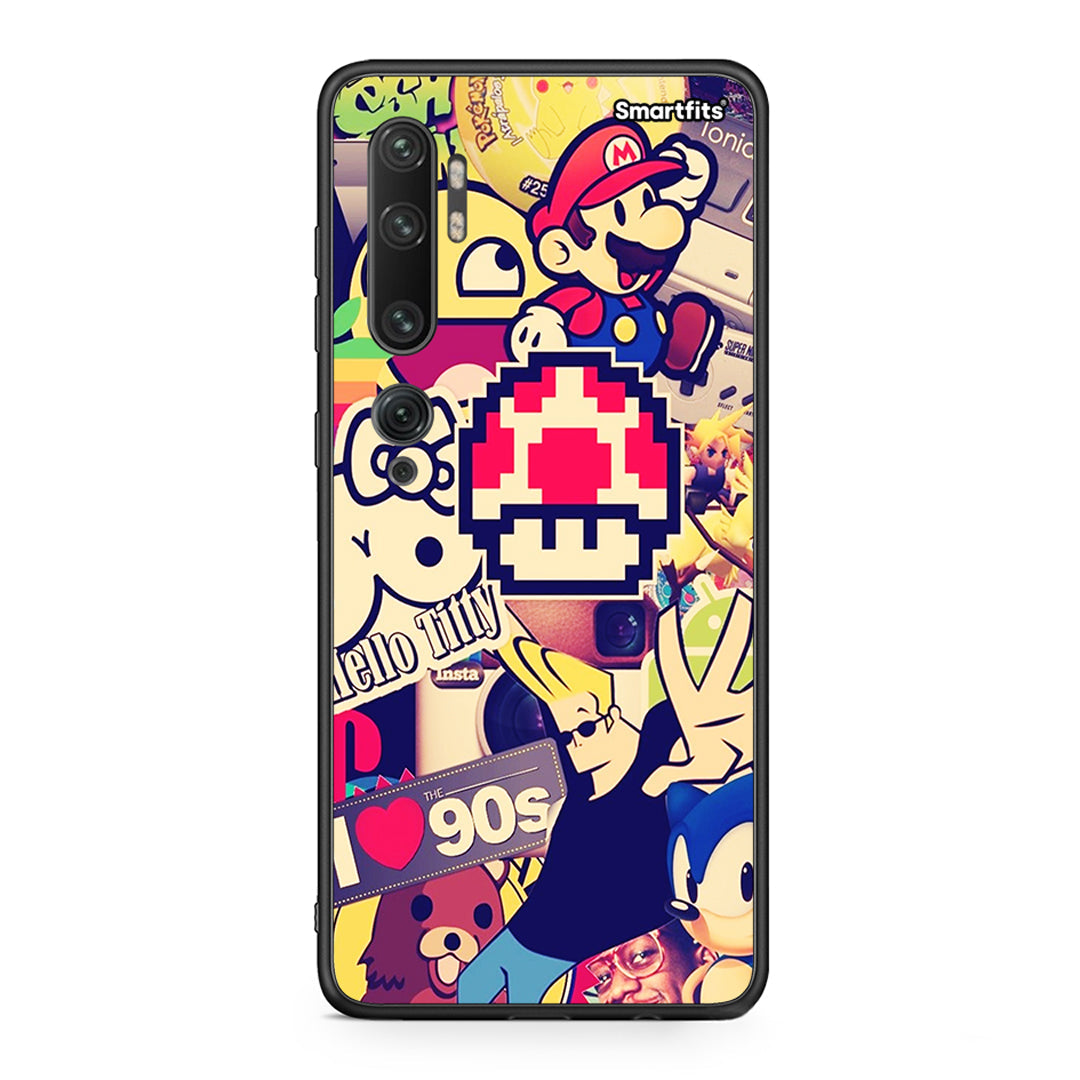 Xiaomi Mi Note 10 Pro Love The 90s θήκη από τη Smartfits με σχέδιο στο πίσω μέρος και μαύρο περίβλημα | Smartphone case with colorful back and black bezels by Smartfits