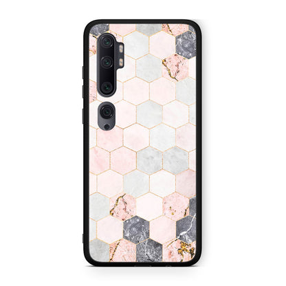 4 - Xiaomi Mi Note 10 Pro Hexagon Pink Marble case, cover, bumper