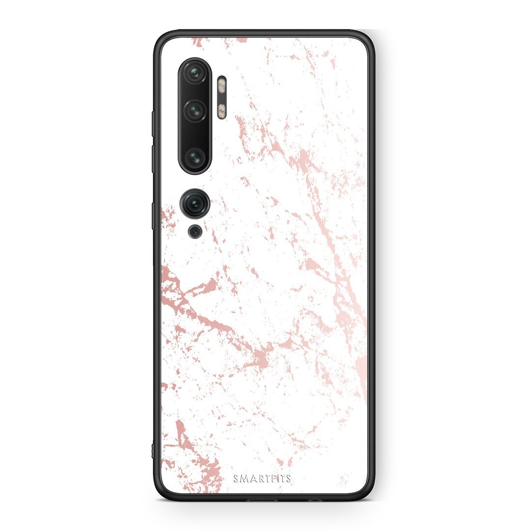 116 - Xiaomi Mi Note 10 Pro Pink Splash Marble case, cover, bumper