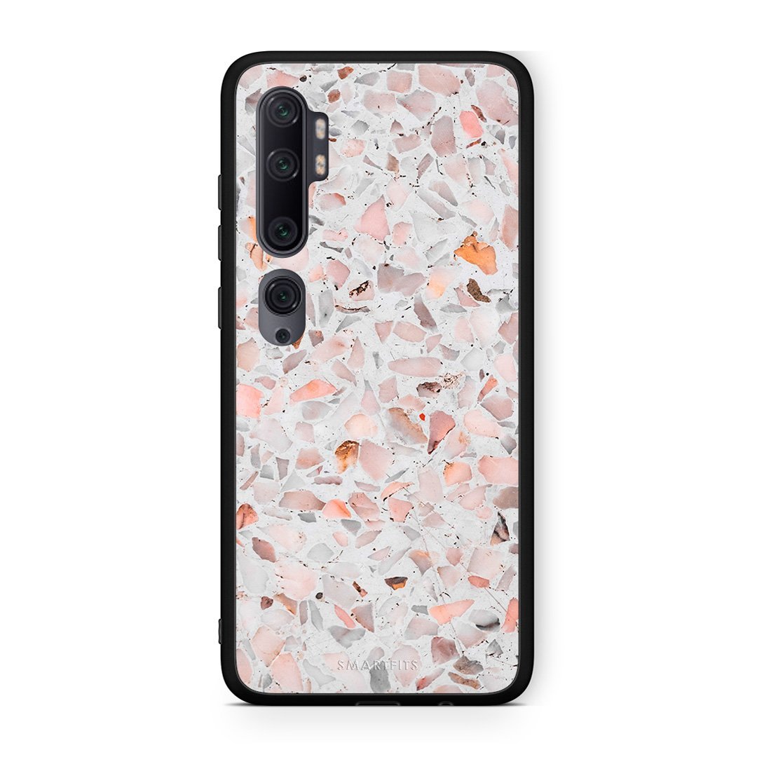 Xiaomi Mi Note 10 Pro Marble Terrazzo θήκη από τη Smartfits με σχέδιο στο πίσω μέρος και μαύρο περίβλημα | Smartphone case with colorful back and black bezels by Smartfits