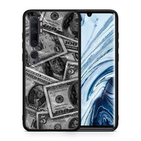 Thumbnail for Θήκη Xiaomi Mi Note 10 Pro Money Dollars από τη Smartfits με σχέδιο στο πίσω μέρος και μαύρο περίβλημα | Xiaomi Mi Note 10 Pro Money Dollars case with colorful back and black bezels