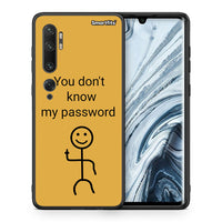 Thumbnail for Θήκη Xiaomi Mi Note 10 / 10 Pro My Password από τη Smartfits με σχέδιο στο πίσω μέρος και μαύρο περίβλημα | Xiaomi Mi Note 10 / 10 Pro My Password case with colorful back and black bezels