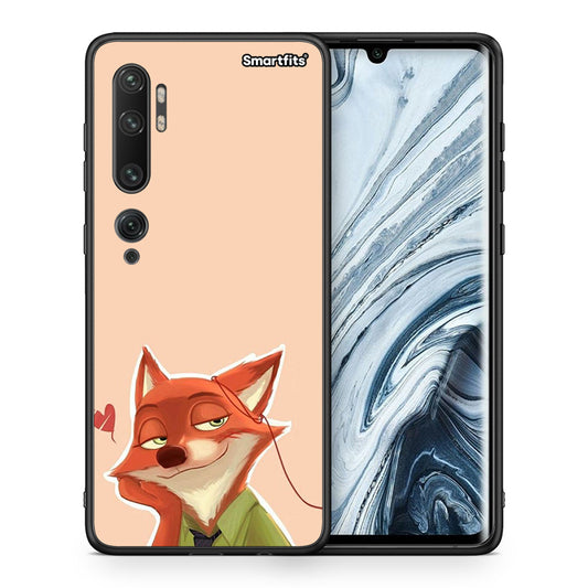 Θήκη Xiaomi Mi Note 10 Pro Nick Wilde And Judy Hopps Love 1 από τη Smartfits με σχέδιο στο πίσω μέρος και μαύρο περίβλημα | Xiaomi Mi Note 10 Pro Nick Wilde And Judy Hopps Love 1 case with colorful back and black bezels