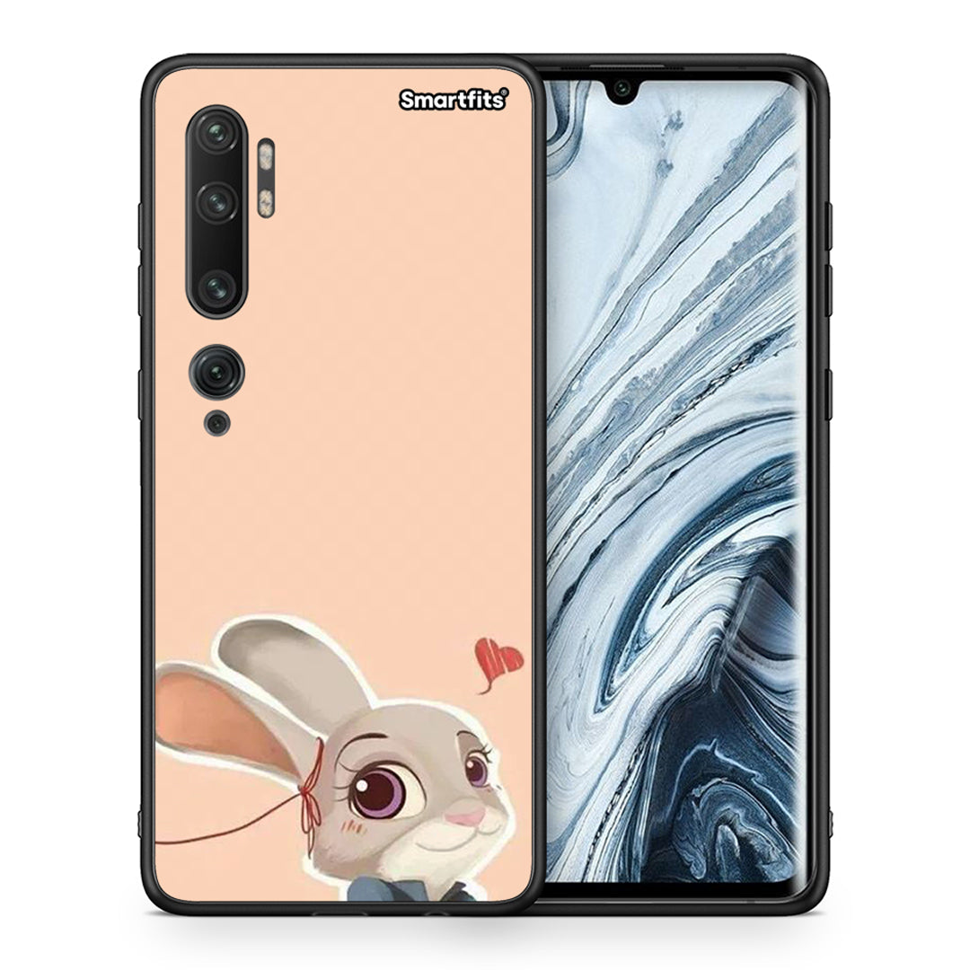 Θήκη Xiaomi Mi Note 10 Pro Nick Wilde And Judy Hopps Love 2 από τη Smartfits με σχέδιο στο πίσω μέρος και μαύρο περίβλημα | Xiaomi Mi Note 10 Pro Nick Wilde And Judy Hopps Love 2 case with colorful back and black bezels
