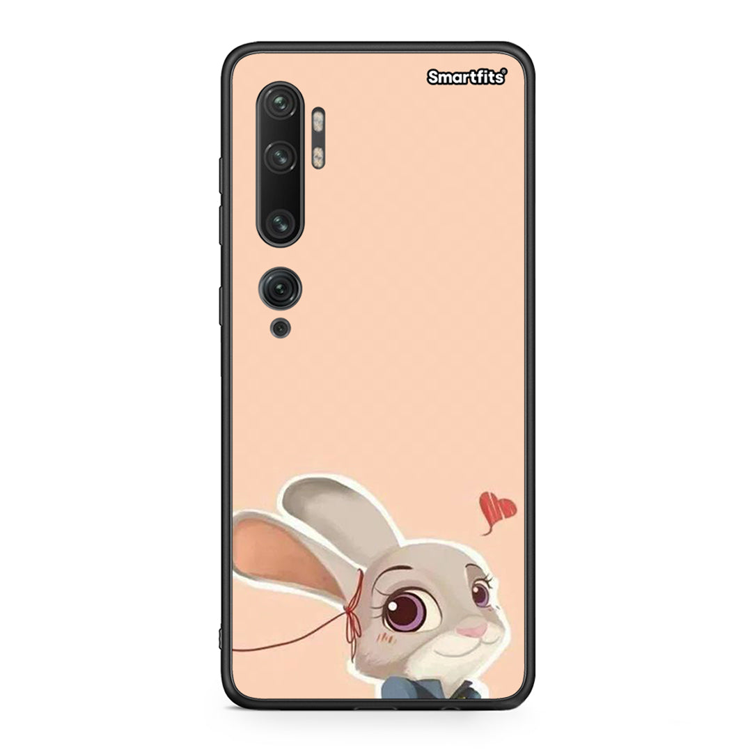 Xiaomi Mi Note 10 Pro Nick Wilde And Judy Hopps Love 2 θήκη από τη Smartfits με σχέδιο στο πίσω μέρος και μαύρο περίβλημα | Smartphone case with colorful back and black bezels by Smartfits