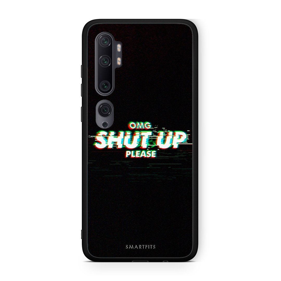 Xiaomi Mi Note 10 Pro OMG ShutUp θήκη από τη Smartfits με σχέδιο στο πίσω μέρος και μαύρο περίβλημα | Smartphone case with colorful back and black bezels by Smartfits
