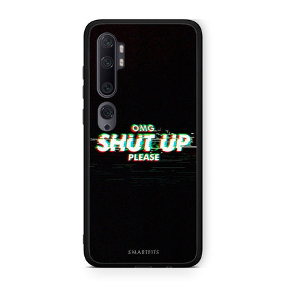 Xiaomi Mi Note 10 Pro OMG ShutUp θήκη από τη Smartfits με σχέδιο στο πίσω μέρος και μαύρο περίβλημα | Smartphone case with colorful back and black bezels by Smartfits