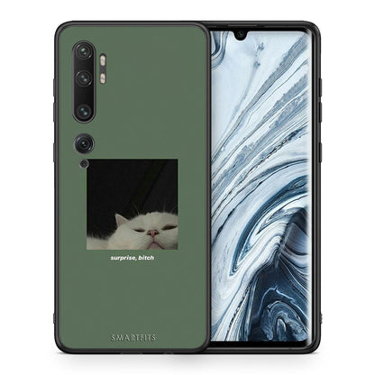 Θήκη Xiaomi Mi Note 10/10 Pro Bitch Surprise από τη Smartfits με σχέδιο στο πίσω μέρος και μαύρο περίβλημα | Xiaomi Mi Note 10/10 Pro Bitch Surprise case with colorful back and black bezels