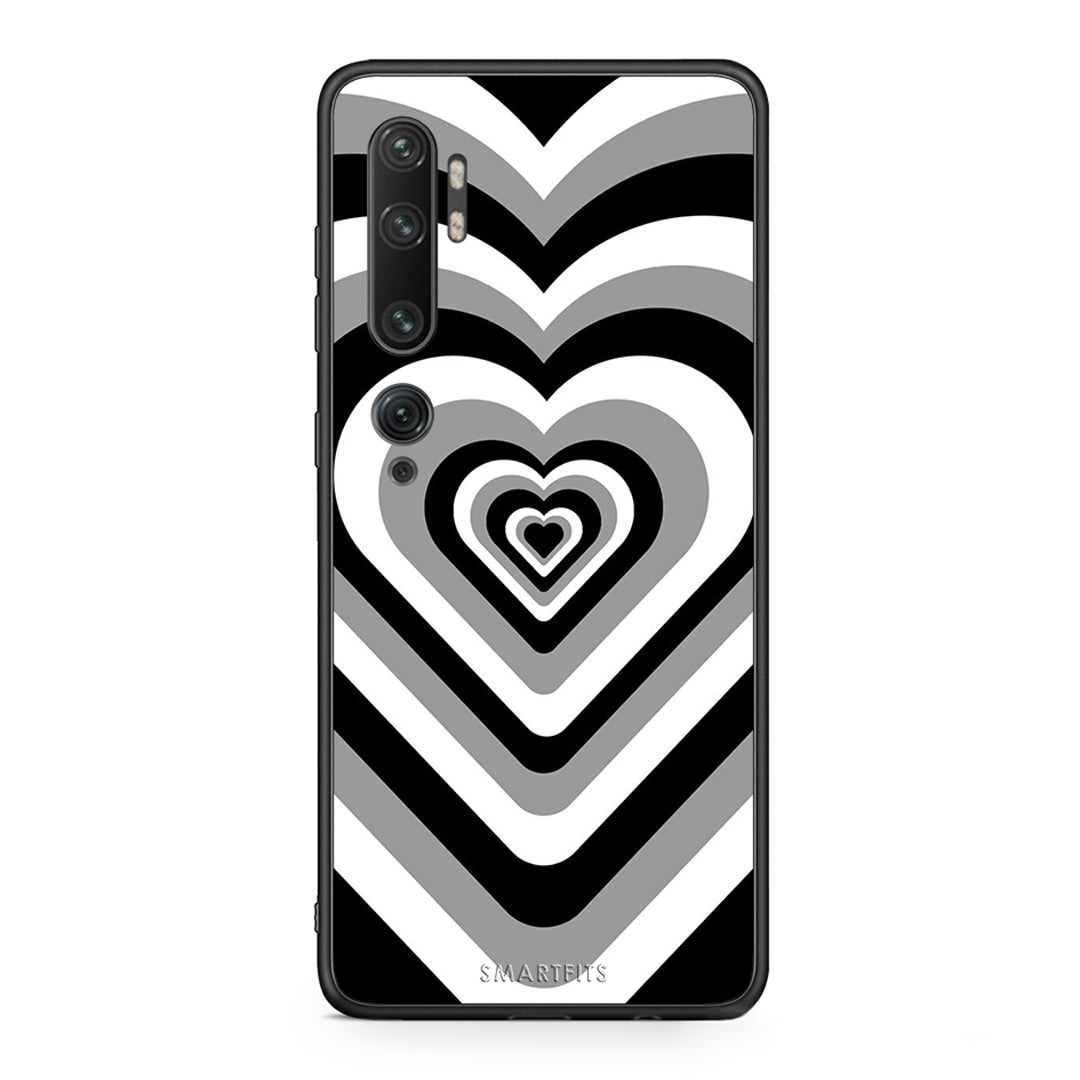 Xiaomi Mi Note 10/10 Pro Black Hearts θήκη από τη Smartfits με σχέδιο στο πίσω μέρος και μαύρο περίβλημα | Smartphone case with colorful back and black bezels by Smartfits
