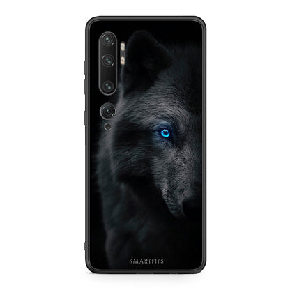 Xiaomi Mi Note 10/10 Pro Dark Wolf θήκη από τη Smartfits με σχέδιο στο πίσω μέρος και μαύρο περίβλημα | Smartphone case with colorful back and black bezels by Smartfits