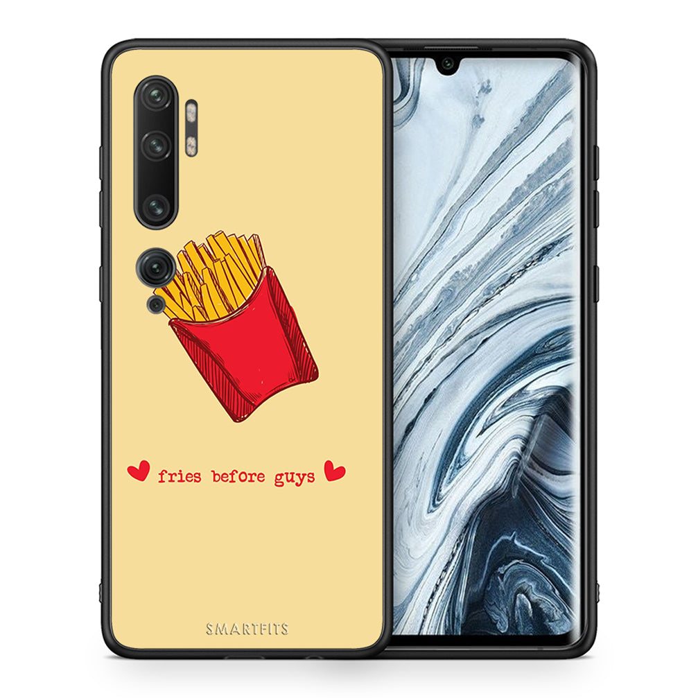 Θήκη Αγίου Βαλεντίνου Xiaomi Mi Note 10 / 10 Pro Fries Before Guys από τη Smartfits με σχέδιο στο πίσω μέρος και μαύρο περίβλημα | Xiaomi Mi Note 10 / 10 Pro Fries Before Guys case with colorful back and black bezels