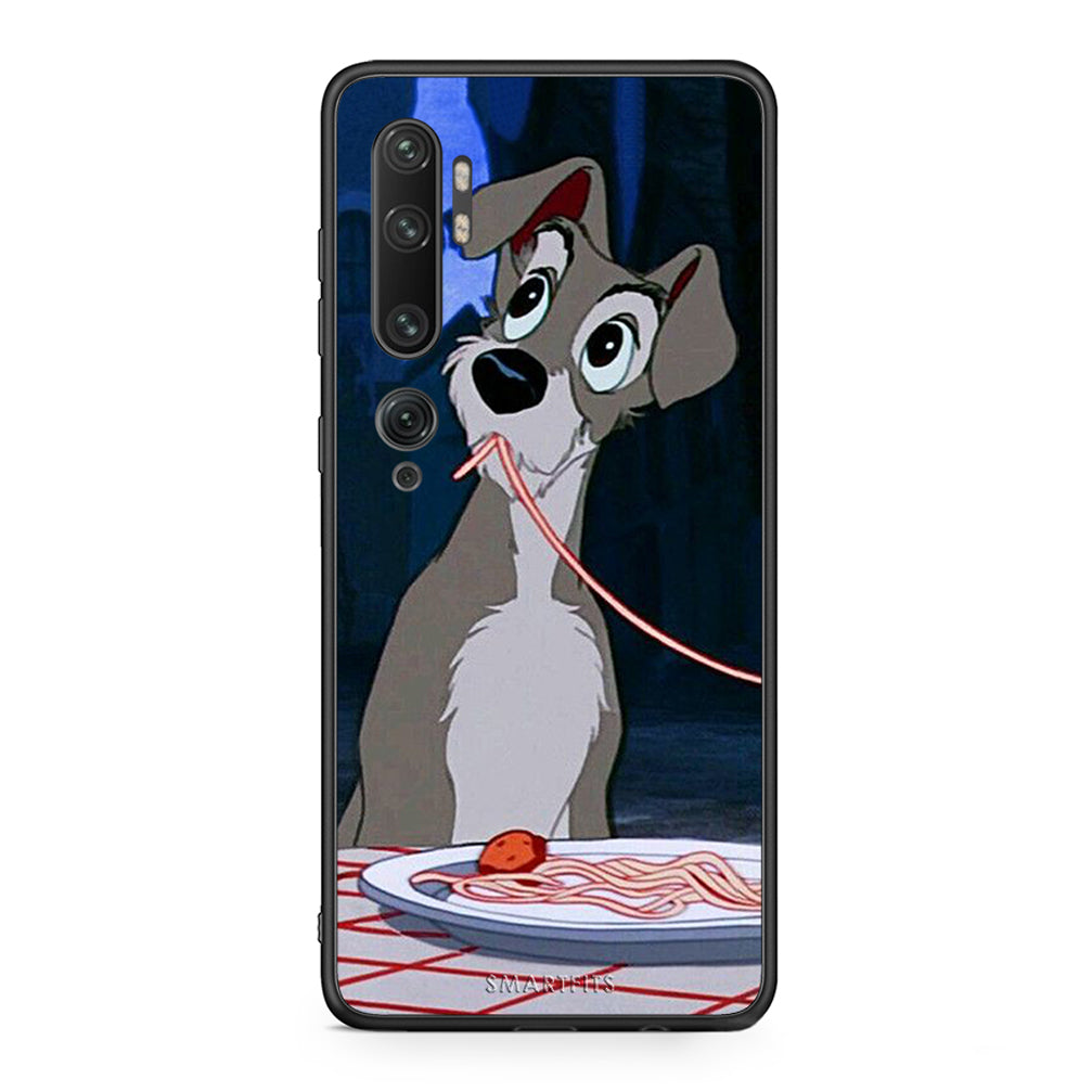 Xiaomi Mi Note 10 / 10 Pro Lady And Tramp 1 Θήκη Αγίου Βαλεντίνου από τη Smartfits με σχέδιο στο πίσω μέρος και μαύρο περίβλημα | Smartphone case with colorful back and black bezels by Smartfits