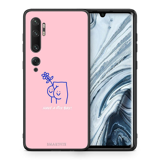 Θήκη Xiaomi Mi Note 10/10 Pro Nice Day από τη Smartfits με σχέδιο στο πίσω μέρος και μαύρο περίβλημα | Xiaomi Mi Note 10/10 Pro Nice Day case with colorful back and black bezels