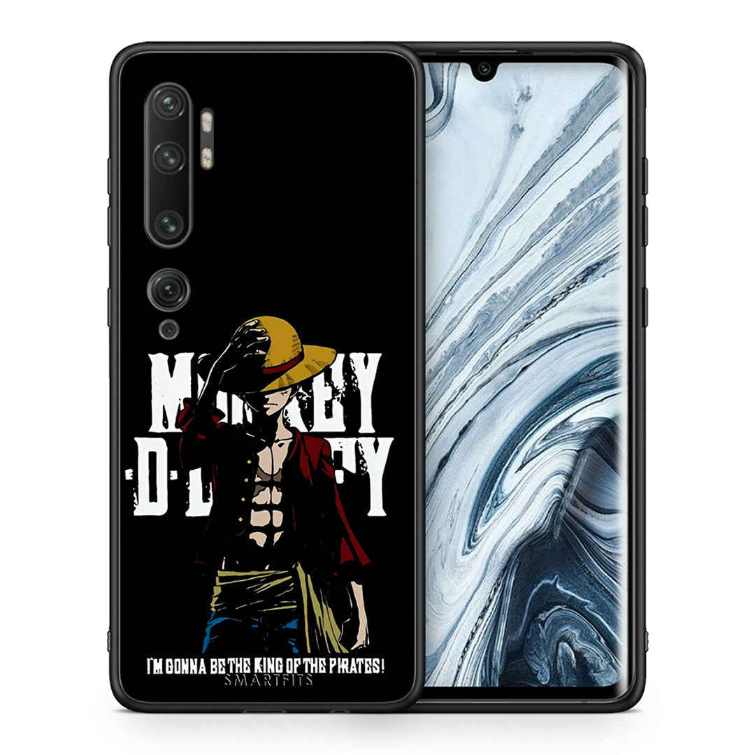 Θήκη Xiaomi Mi Note 10/10 Pro Pirate King από τη Smartfits με σχέδιο στο πίσω μέρος και μαύρο περίβλημα | Xiaomi Mi Note 10/10 Pro Pirate King case with colorful back and black bezels