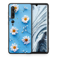 Thumbnail for Θήκη Xiaomi Mi Note 10/10 Pro Real Daisies από τη Smartfits με σχέδιο στο πίσω μέρος και μαύρο περίβλημα | Xiaomi Mi Note 10/10 Pro Real Daisies case with colorful back and black bezels