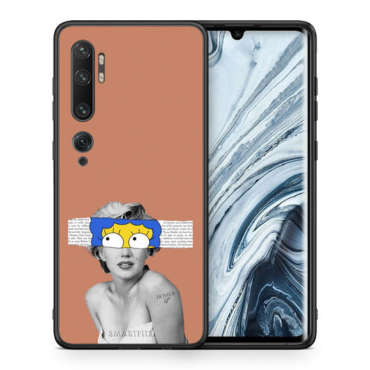 Θήκη Xiaomi Mi Note 10/10 Pro Sim Merilyn από τη Smartfits με σχέδιο στο πίσω μέρος και μαύρο περίβλημα | Xiaomi Mi Note 10/10 Pro Sim Merilyn case with colorful back and black bezels