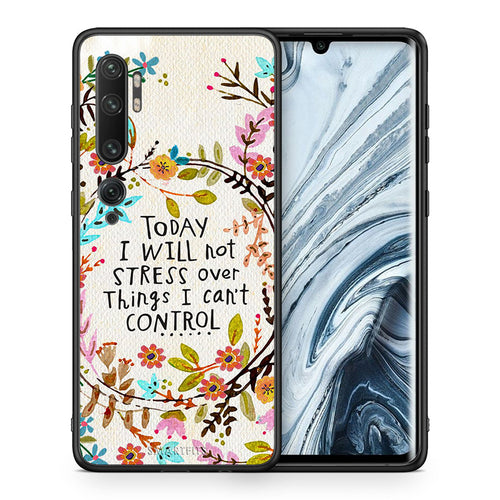 Θήκη Xiaomi Mi Note 10/10 Pro Stress Over από τη Smartfits με σχέδιο στο πίσω μέρος και μαύρο περίβλημα | Xiaomi Mi Note 10/10 Pro Stress Over case with colorful back and black bezels