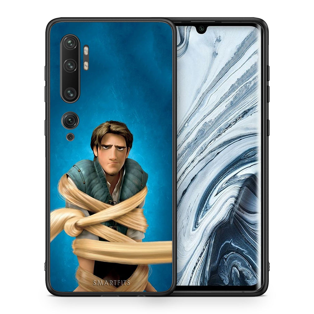 Θήκη Αγίου Βαλεντίνου Xiaomi Mi Note 10 / 10 Pro Tangled 1 από τη Smartfits με σχέδιο στο πίσω μέρος και μαύρο περίβλημα | Xiaomi Mi Note 10 / 10 Pro Tangled 1 case with colorful back and black bezels