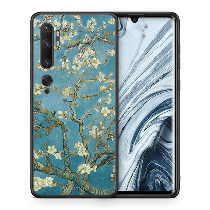 Θήκη Xiaomi Mi Note 10/10 Pro White Blossoms από τη Smartfits με σχέδιο στο πίσω μέρος και μαύρο περίβλημα | Xiaomi Mi Note 10/10 Pro White Blossoms case with colorful back and black bezels