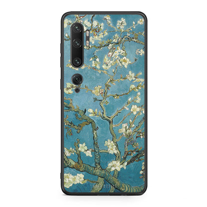 Xiaomi Mi Note 10/10 Pro White Blossoms θήκη από τη Smartfits με σχέδιο στο πίσω μέρος και μαύρο περίβλημα | Smartphone case with colorful back and black bezels by Smartfits