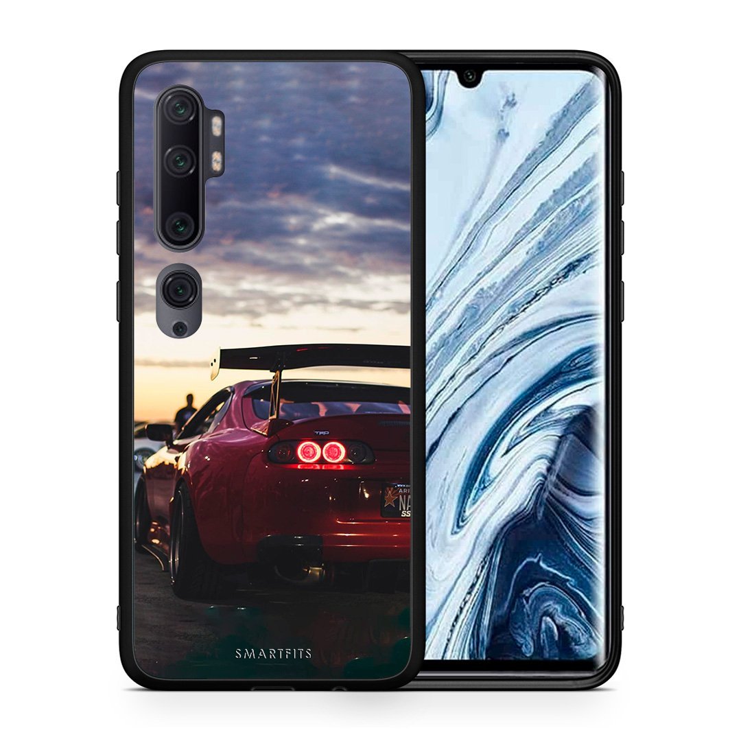 Θήκη Xiaomi Mi Note 10 Pro Racing Supra από τη Smartfits με σχέδιο στο πίσω μέρος και μαύρο περίβλημα | Xiaomi Mi Note 10 Pro Racing Supra case with colorful back and black bezels