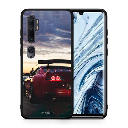 Θήκη Xiaomi Mi Note 10 Pro Racing Supra από τη Smartfits με σχέδιο στο πίσω μέρος και μαύρο περίβλημα | Xiaomi Mi Note 10 Pro Racing Supra case with colorful back and black bezels