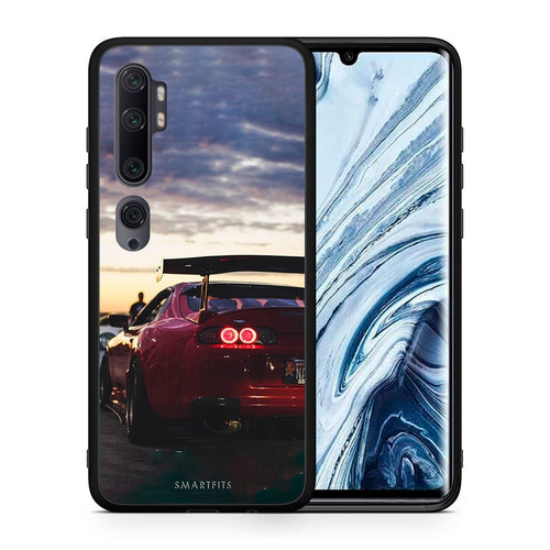 Θήκη Xiaomi Mi Note 10 Pro Racing Supra από τη Smartfits με σχέδιο στο πίσω μέρος και μαύρο περίβλημα | Xiaomi Mi Note 10 Pro Racing Supra case with colorful back and black bezels