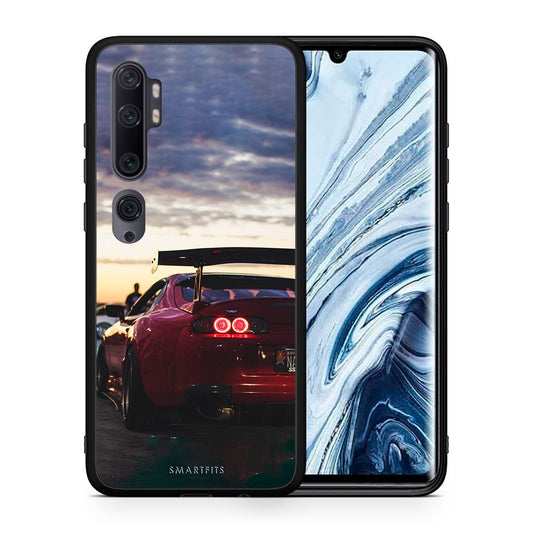 Θήκη Xiaomi Mi Note 10 Pro Racing Supra από τη Smartfits με σχέδιο στο πίσω μέρος και μαύρο περίβλημα | Xiaomi Mi Note 10 Pro Racing Supra case with colorful back and black bezels