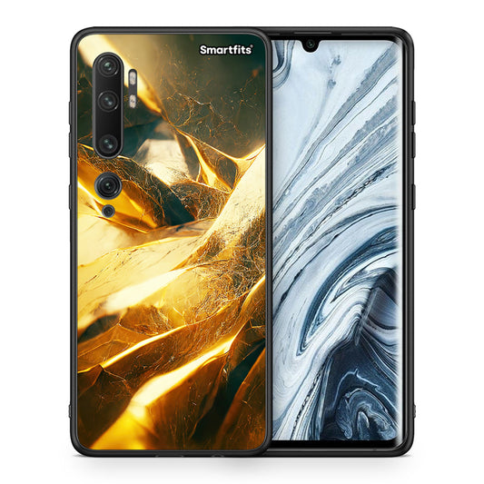Θήκη Xiaomi Mi Note 10 Pro Real Gold από τη Smartfits με σχέδιο στο πίσω μέρος και μαύρο περίβλημα | Xiaomi Mi Note 10 Pro Real Gold case with colorful back and black bezels