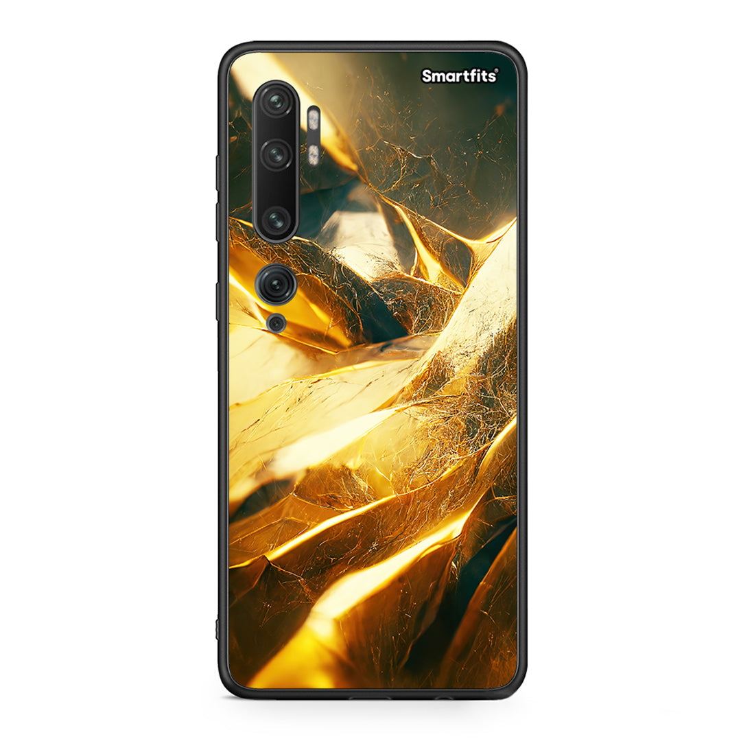 Xiaomi Mi Note 10 Pro Real Gold θήκη από τη Smartfits με σχέδιο στο πίσω μέρος και μαύρο περίβλημα | Smartphone case with colorful back and black bezels by Smartfits