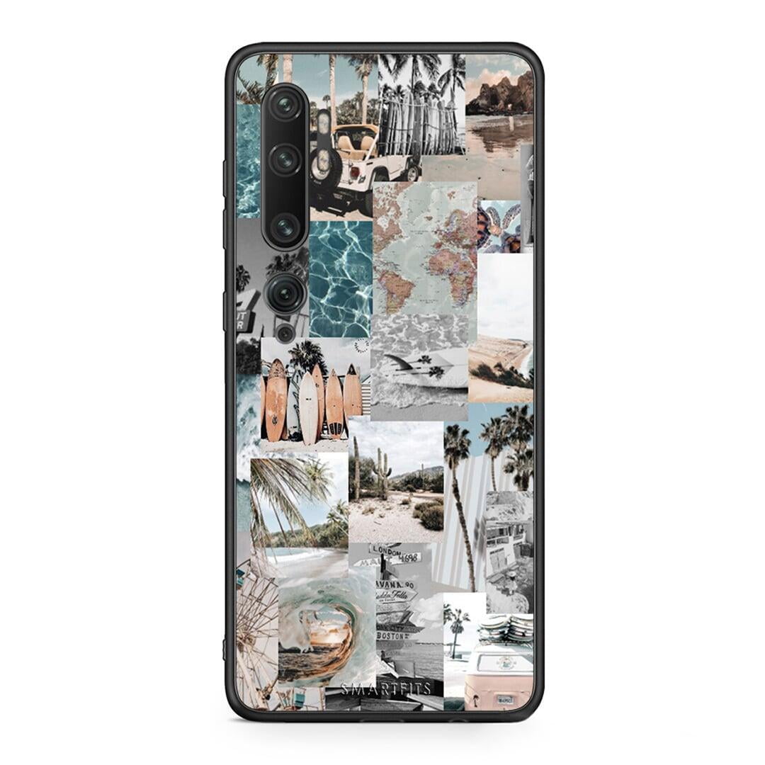 Xiaomi Mi Note 10 / 10 Pro Retro Beach Life Θήκη από τη Smartfits με σχέδιο στο πίσω μέρος και μαύρο περίβλημα | Smartphone case with colorful back and black bezels by Smartfits
