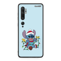 Thumbnail for Xiaomi Mi Note 10 Pro Santa Stich θήκη από τη Smartfits με σχέδιο στο πίσω μέρος και μαύρο περίβλημα | Smartphone case with colorful back and black bezels by Smartfits