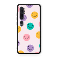 Thumbnail for Xiaomi Mi Note 10 Pro Smiley Faces θήκη από τη Smartfits με σχέδιο στο πίσω μέρος και μαύρο περίβλημα | Smartphone case with colorful back and black bezels by Smartfits