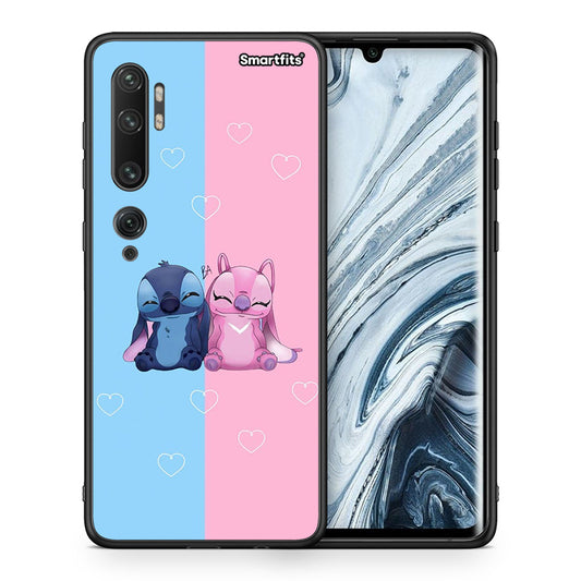 Θήκη Xiaomi Mi Note 10 Pro Stitch And Angel από τη Smartfits με σχέδιο στο πίσω μέρος και μαύρο περίβλημα | Xiaomi Mi Note 10 Pro Stitch And Angel case with colorful back and black bezels