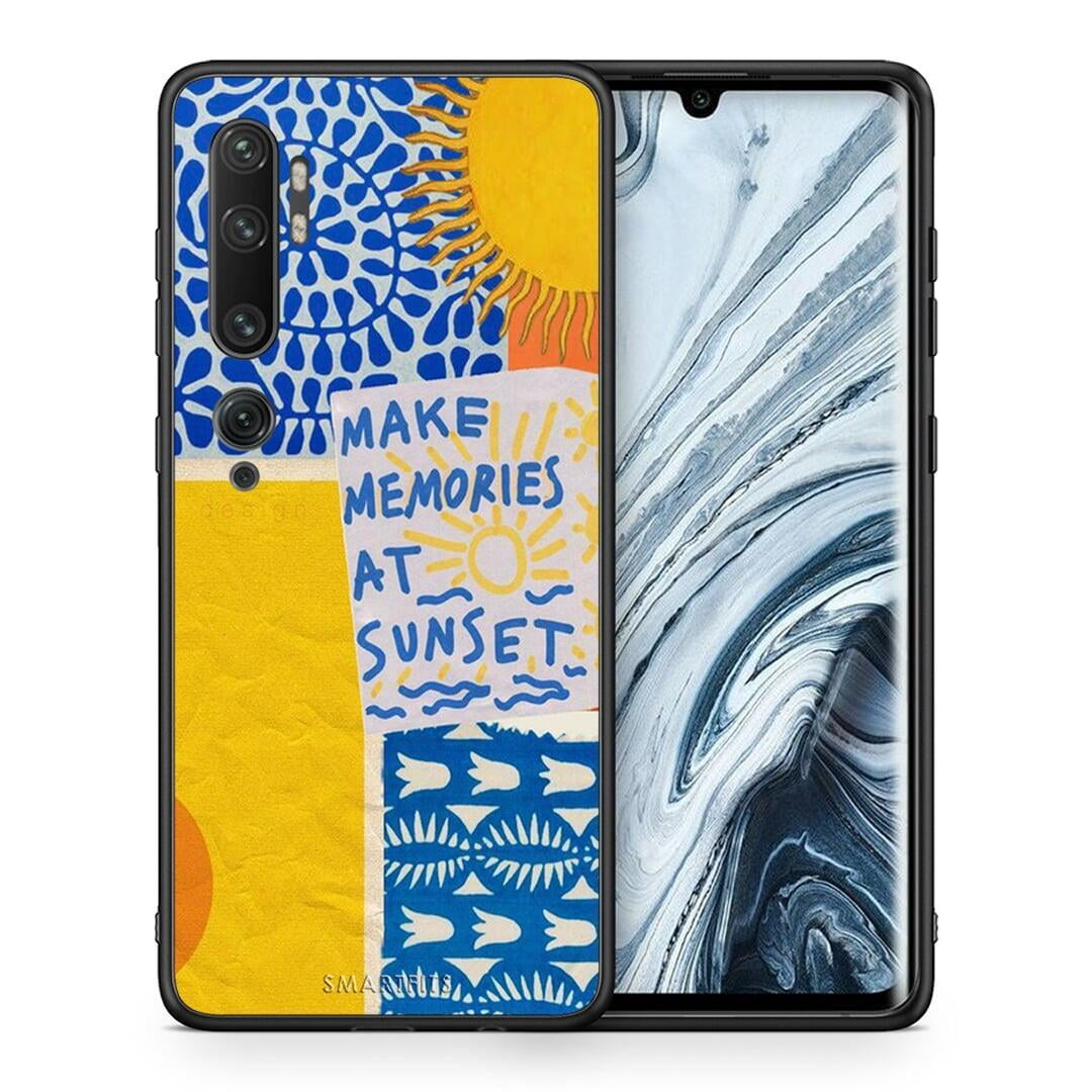 Θήκη Xiaomi Mi Note 10 / 10 Pro Sunset Memories από τη Smartfits με σχέδιο στο πίσω μέρος και μαύρο περίβλημα | Xiaomi Mi Note 10 / 10 Pro Sunset Memories case with colorful back and black bezels