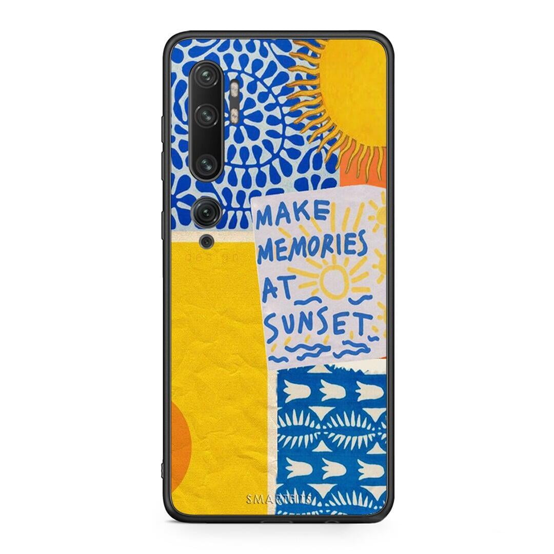Xiaomi Mi Note 10 / 10 Pro Sunset Memories Θήκη από τη Smartfits με σχέδιο στο πίσω μέρος και μαύρο περίβλημα | Smartphone case with colorful back and black bezels by Smartfits