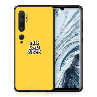 Θήκη Xiaomi Mi Note 10 Pro Vibes Text από τη Smartfits με σχέδιο στο πίσω μέρος και μαύρο περίβλημα | Xiaomi Mi Note 10 Pro Vibes Text case with colorful back and black bezels