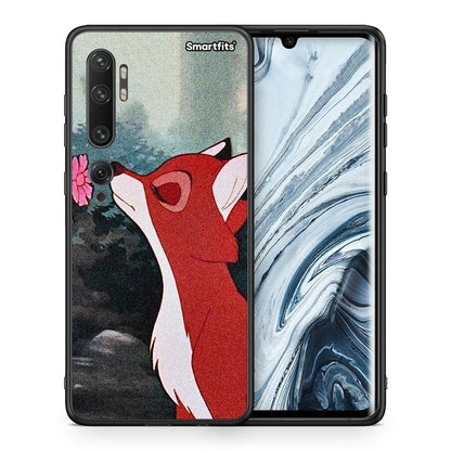Θήκη Xiaomi Mi Note 10 Pro Tod And Vixey Love 2 από τη Smartfits με σχέδιο στο πίσω μέρος και μαύρο περίβλημα | Xiaomi Mi Note 10 Pro Tod And Vixey Love 2 case with colorful back and black bezels