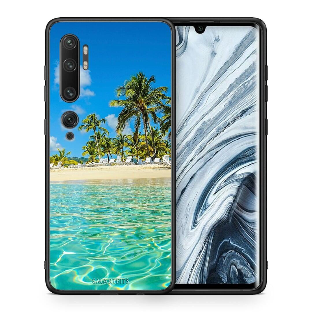 Θήκη Xiaomi Mi Note 10 / 10 Pro Tropical Vibes από τη Smartfits με σχέδιο στο πίσω μέρος και μαύρο περίβλημα | Xiaomi Mi Note 10 / 10 Pro Tropical Vibes case with colorful back and black bezels