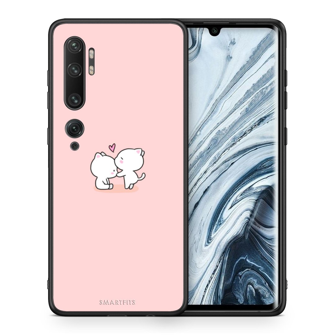 Θήκη Xiaomi Mi Note 10 Pro Love Valentine από τη Smartfits με σχέδιο στο πίσω μέρος και μαύρο περίβλημα | Xiaomi Mi Note 10 Pro Love Valentine case with colorful back and black bezels