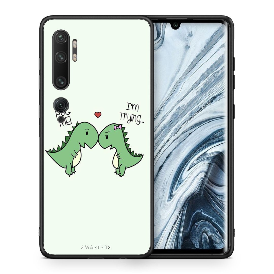 Θήκη Xiaomi Mi Note 10 Pro Rex Valentine από τη Smartfits με σχέδιο στο πίσω μέρος και μαύρο περίβλημα | Xiaomi Mi Note 10 Pro Rex Valentine case with colorful back and black bezels